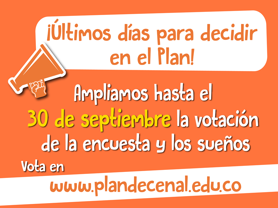 CONVOCATORIA PLAN DECENAL EDUCACIÓN